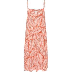 Kaffe Jurk 'Dahlia'  oranje / wit