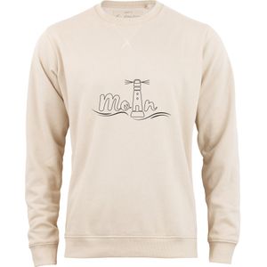 Cotton Prime Sweatshirt 'Leuchtturm Moin'  beige