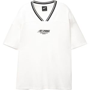 Pull&Bear Shirt  zwart / wit