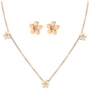 Hey Happiness Sieraden set 'Forget-Me-Not'  rose-goud