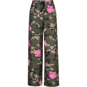 Dine'n'Dance Broek 'Yvet'  donkergroen / gemengde kleuren