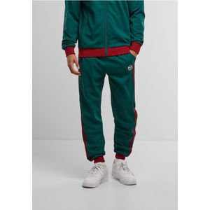 Sergio Tacchini Broek 'Damarindo'  donkergroen / bloedrood / wit