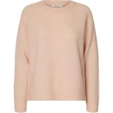SELECTED Trui 'SLFLULU'  poederroze
