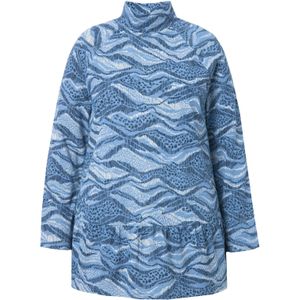 Ulla Popken Shirt  navy / lichtblauw / wit