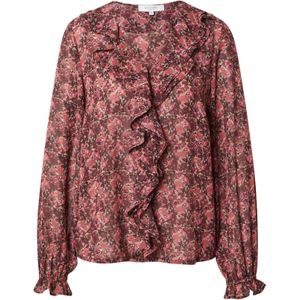rosemunde Blouse 'Sally'  rosa / rood / bordeaux / zwart