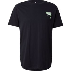 CONVERSE Shirt 'COMIC'  turquoise / lichtgroen / zwart / wit