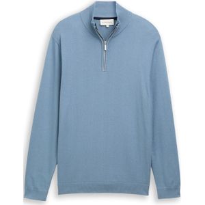 Tom Tailor - 1048722 - Pullover - Katoen - Casual Heren - Gebreide Visgraat Structuur