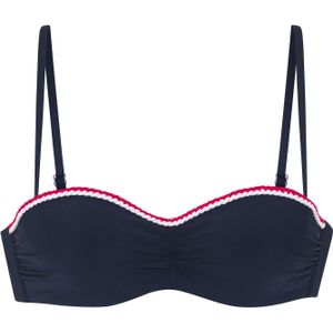 Look - Bandeau Bikini - Marine - Gewatteerd Met Beugel