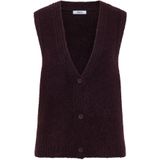 Cecil - Bouclé Gilet - Rood - Dames