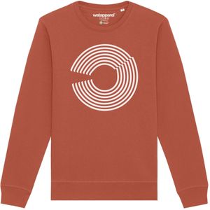 Watapparel Sweatshirt 'Abstract 01'  lichtbruin / wit
