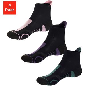 LASCANA ACTIVE Sportsokken  groen / donkerlila / rosa