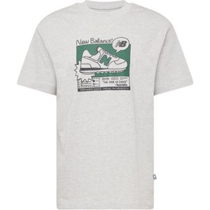 new balance Shirt  grijs gemêleerd / groen / zwart