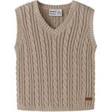 Name It Vest - Gebreid - NbmRoman - IJsland Fossiel - Name It - 50 - Vest