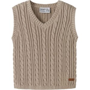 Name It Vest - Gebreid - NbmRoman - IJsland Fossiel - Name It - 50 - Vest