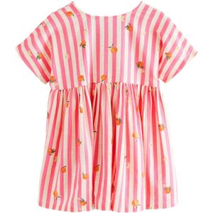 Next Jurk  oranje / pink / wit