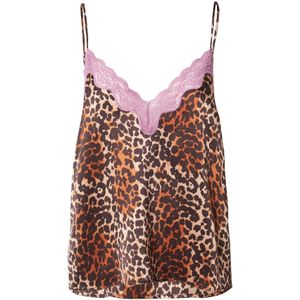 LOVE Stories Slaapshirt  ombergrijs / donkeroranje / zwart