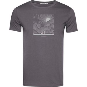 GREENBOMB Shirt 'Nature Friends'  grijs gemêleerd / wit