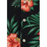 Key Largo - Overhemd - Donkergroen Rood Zwart - Regular Fit - Kwartmouw