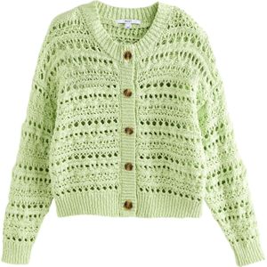 Next Gebreid vest  lichtgroen