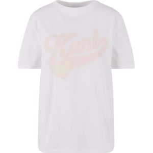 Karl Kani Shirt 'Varsity Heart'  geel / rosa / wit