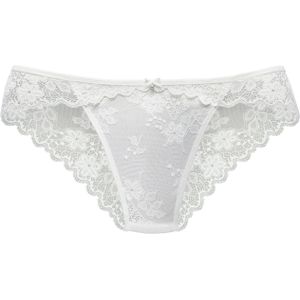 Vivance - Slip - Crème - Jacquard-Kant - Katoenen Kruisje