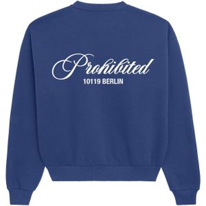 Prohibited Sweatshirt 'Hometown'  donkerblauw / wit