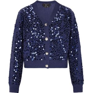 faina Gebreid vest  marine