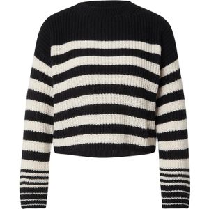 Herrlicher Trui 'Tiena'  zwart / natuurwit