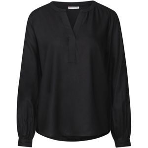 STREET ONE - Blouse - Zwart - Tuniekstijl - Lange Mouwen