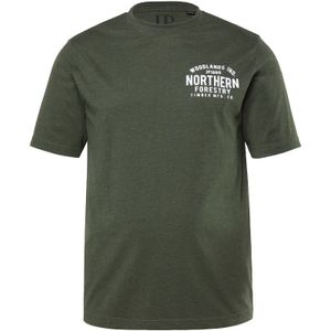 JP1880 Shirt  donkergroen / wit