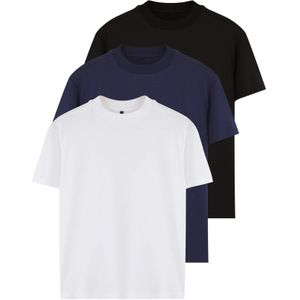 Trendyol Shirt  donkerblauw / zwart / wit