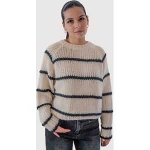 WEARABLE STORIES Trui 'Nayla'  crème