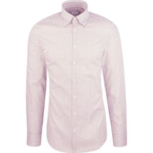 Seidensticker - Businessoverhemd - Zwart - Slim Fit - 1/1 Bedekte Button-Down-kraag Ruit