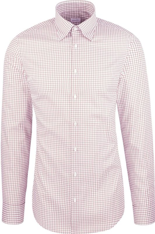 Seidensticker - Businessoverhemd - Zwart - Slim Fit - 1/1 Bedekte Button-Down-kraag Ruit