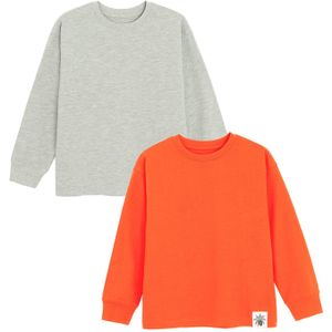 Cool Club Sweatshirt  grijs / oranje