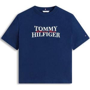 TOMMY HILFIGER Shirt 'CLASSIC'  navy / knalrood / wit
