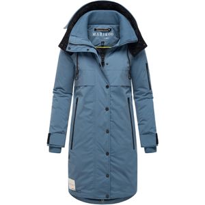 MARIKOO Wintermantel 'Anoukaa 16'  blauw / wit
