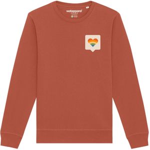Watapparel Sweatshirt 'Von Herzen'  lichtbruin / gemengde kleuren