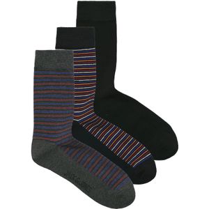 JACK & JONES Sokken 'JACATLAS'  navy / donkergrijs / zwart / wit