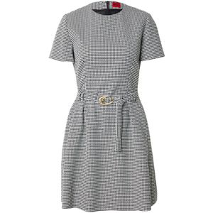 HUGO Jurk 'Kimise'  zwart / wit
