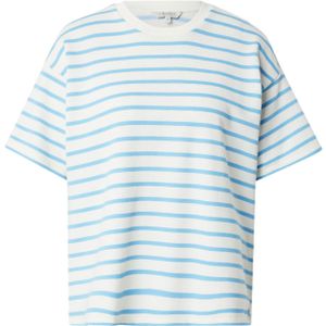 Herrlicher Sweatshirt 'Stinella'  lichtblauw / wit