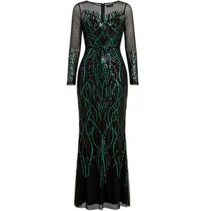 GODDIVA Jurk  donkergroen
