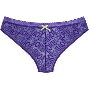 Blauw - Strings - Bovenmateriaal 65% Polyamide, 25% Polyester, 10% Elastaan