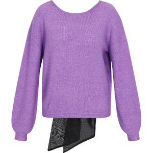faina Trui  purper / zwart