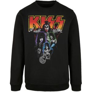 F4NT4STIC Sweatshirt 'Kiss '  gemengde kleuren / zwart