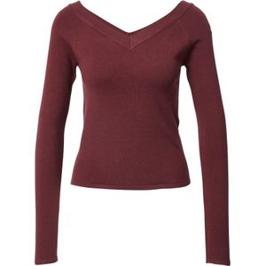 PIECES Trui  wijnrood
