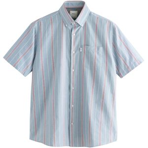 Next Overhemd  duifblauw / lichtblauw / oranje / wit