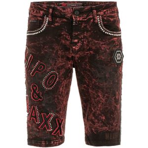 CIPO & BAXX Jeans 'Rotten'  rood / zwart