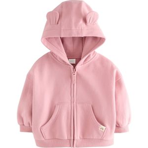Next - Sweatvest - Lichtroze - Met Capuchon - Normale Pasvorm