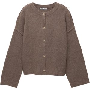 Pull&Bear Gebreid vest  bruin gemêleerd